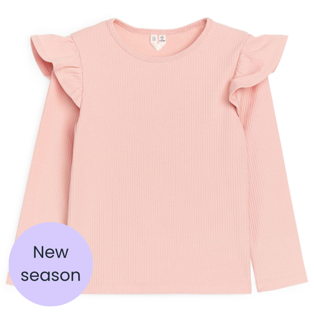 Pink Frill Long Sleeve Top Bundlee